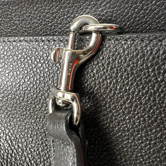 Saint Laurent Cabas Rive Gauche Charcoal Black Tote Crossbody Handbag - Picture 12 of 15